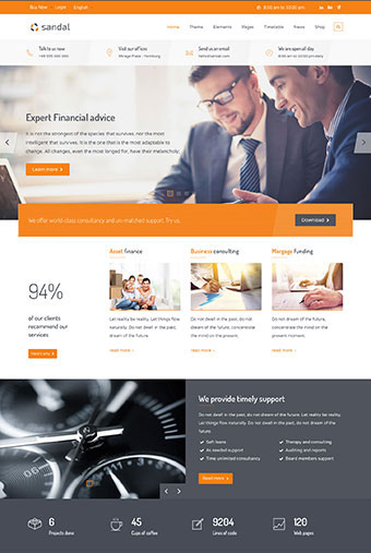 Sandal HTML Template